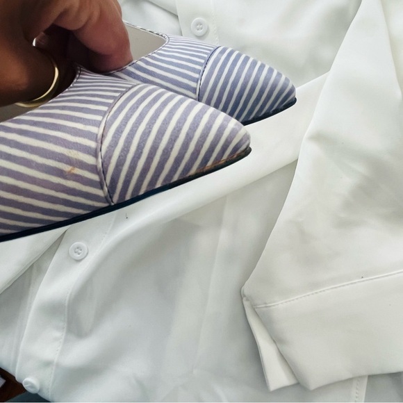 Chanel coastal nautical stripe pointy heels size 38.5 - Picture 11 of 14